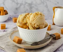 Butter Scotch Ice Cream (Two Scoops)